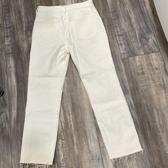 Madewell The Perfect Vintage Crop Jean in Tile White Raw hem - Picture 5 of 11
